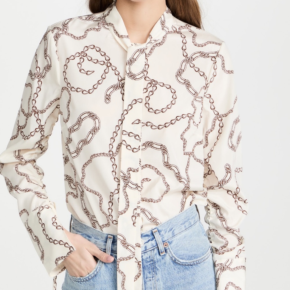 Veronica Beard Remi Blouse
Size 4 | Color Ecru | BRAND NEW